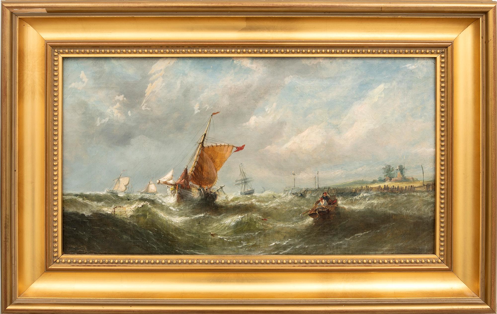 William Calcott Knell, tillskriven, motiv från franska kusten.