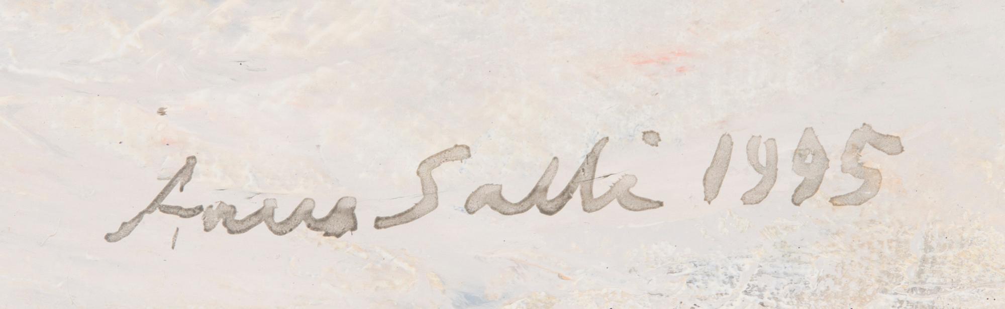 AARES SALLI, öljy kankaalle, signeerattu ja päivätty 1995.