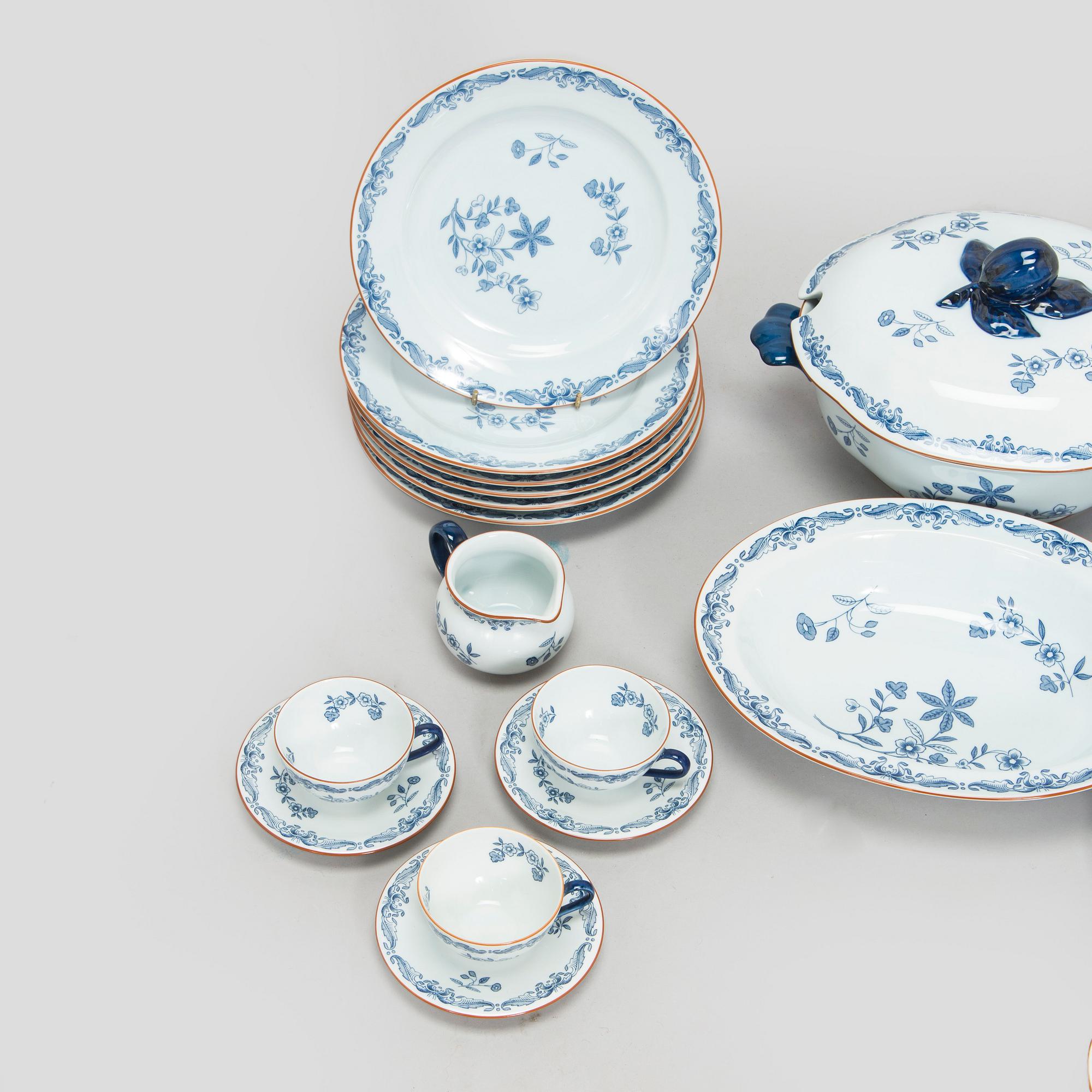 A 19-piece 'Ostindia' tableware set, Rörstrand, Sweden.