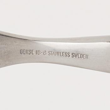 Folke Arström, besticksuppsättning, 34 delar, rostfritt stål, "Focus de Luxe/Focus Steel", Gense.