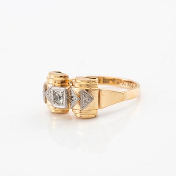 Ring 18K guld, Ernst Bylehn Katrineholm 1953.