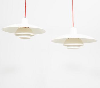 Poul Henningsen, taklampor ett par "PH 4/3" för Louis Poulsen Danmark.