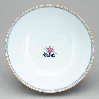 BÅLSKÅL, porslin, Kina, Qianlong (1736-95).