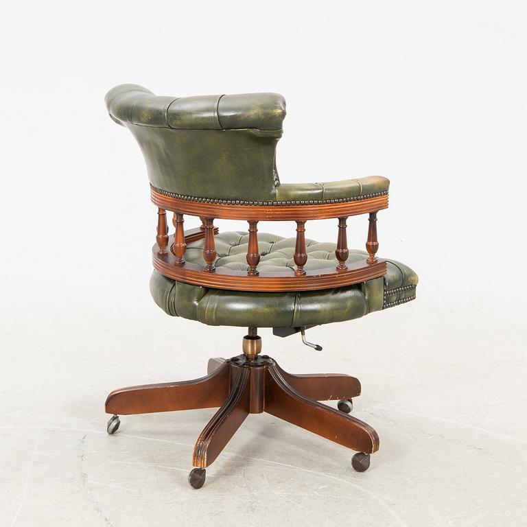 An Englsish desk chair later part of the 20th century.