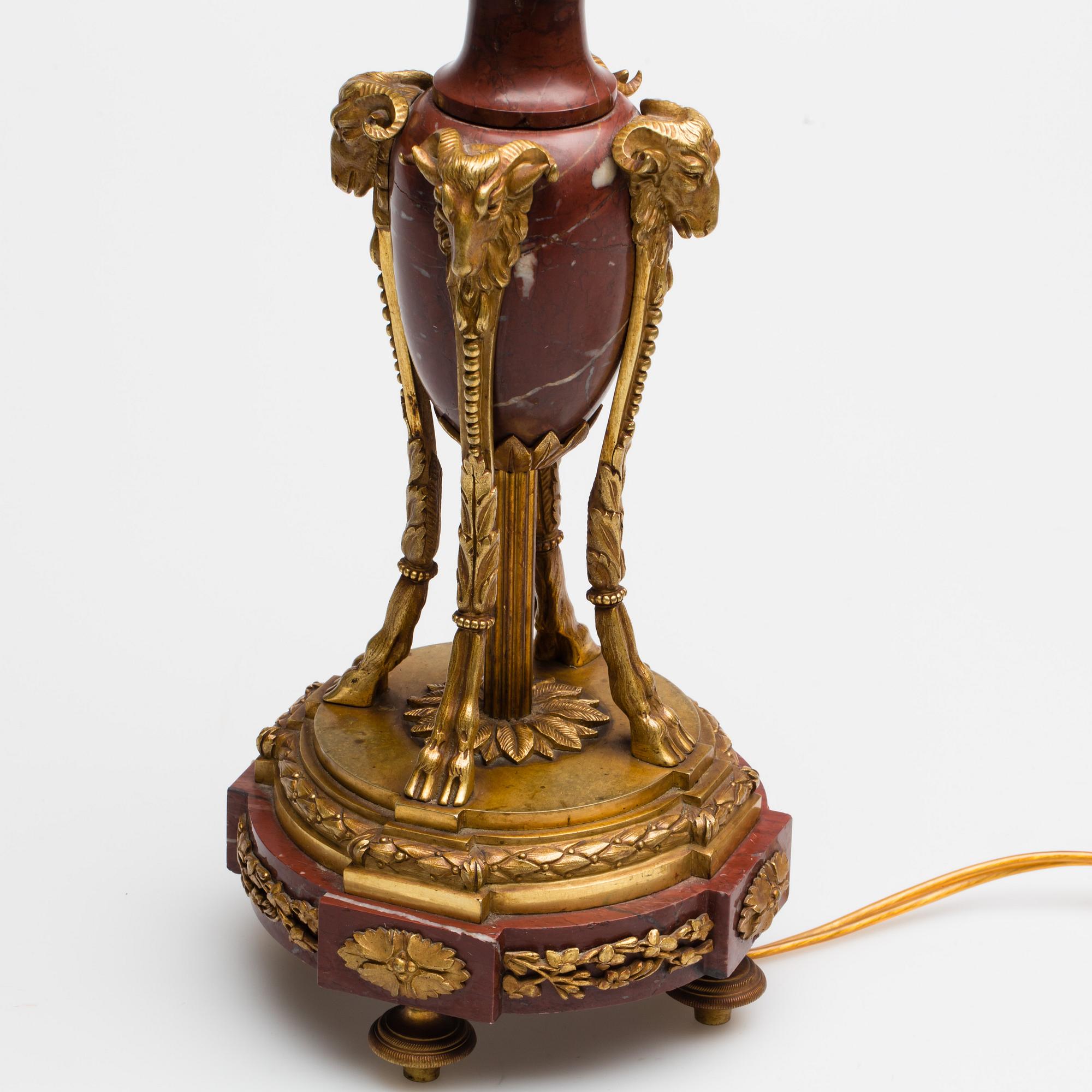 BORDSLAMPA, Louis XVI-stil, 1900-tal.