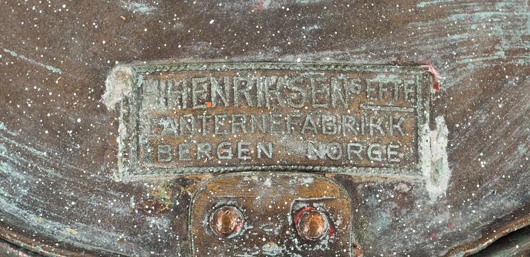 LANTERNA, koppar. 1900-talets mitt, Norge.