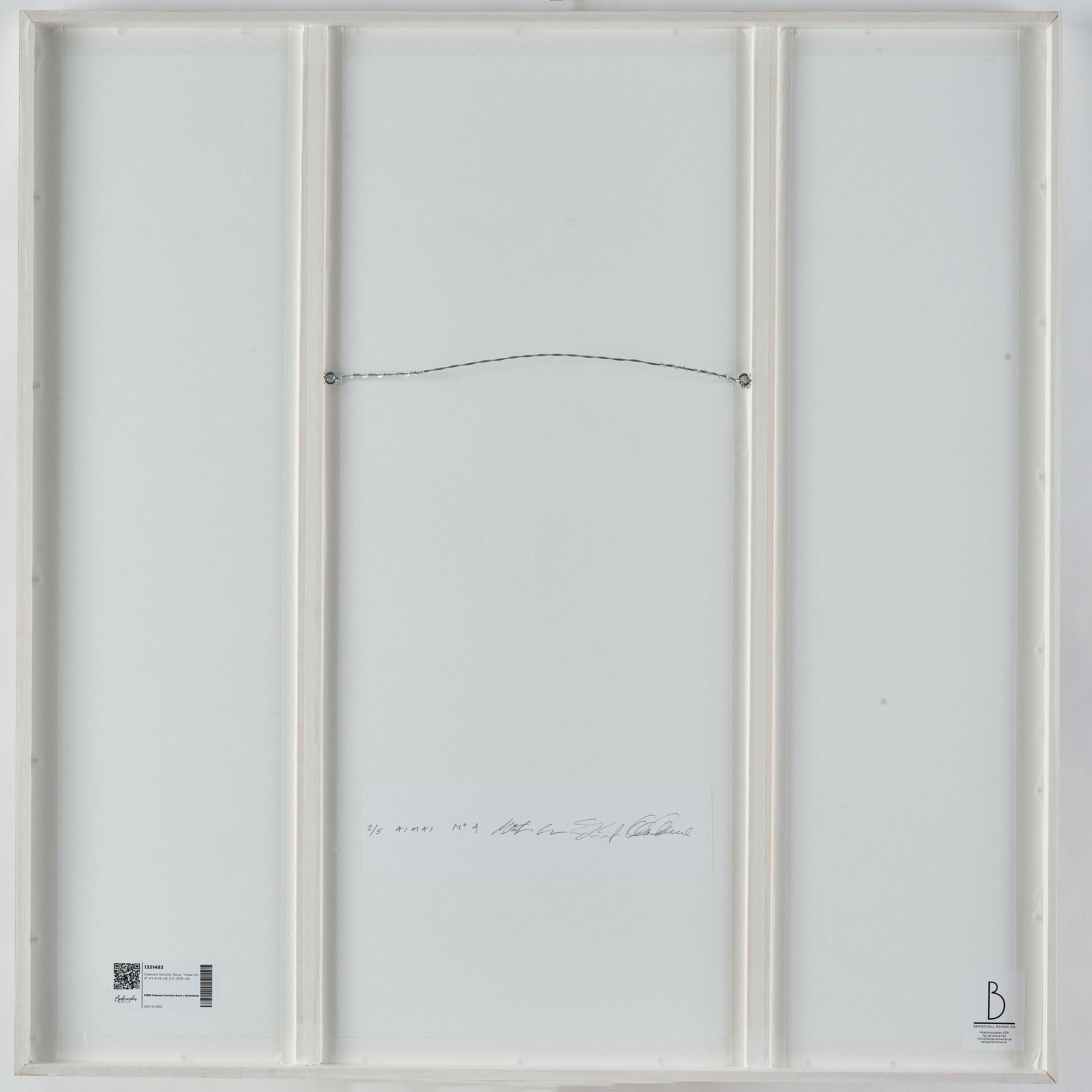 Claesson Koivisto Rune, "Aimai No 4" C-print, edition 2/5, 2021.