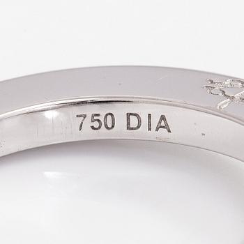Efva Attling, ring, fasettslipad akvamarin, 18K vitguld.