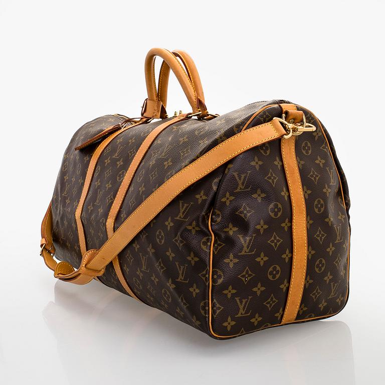 Louis Vuitton, viikonloppulaukku, "Keepall 55 Bandoulière".