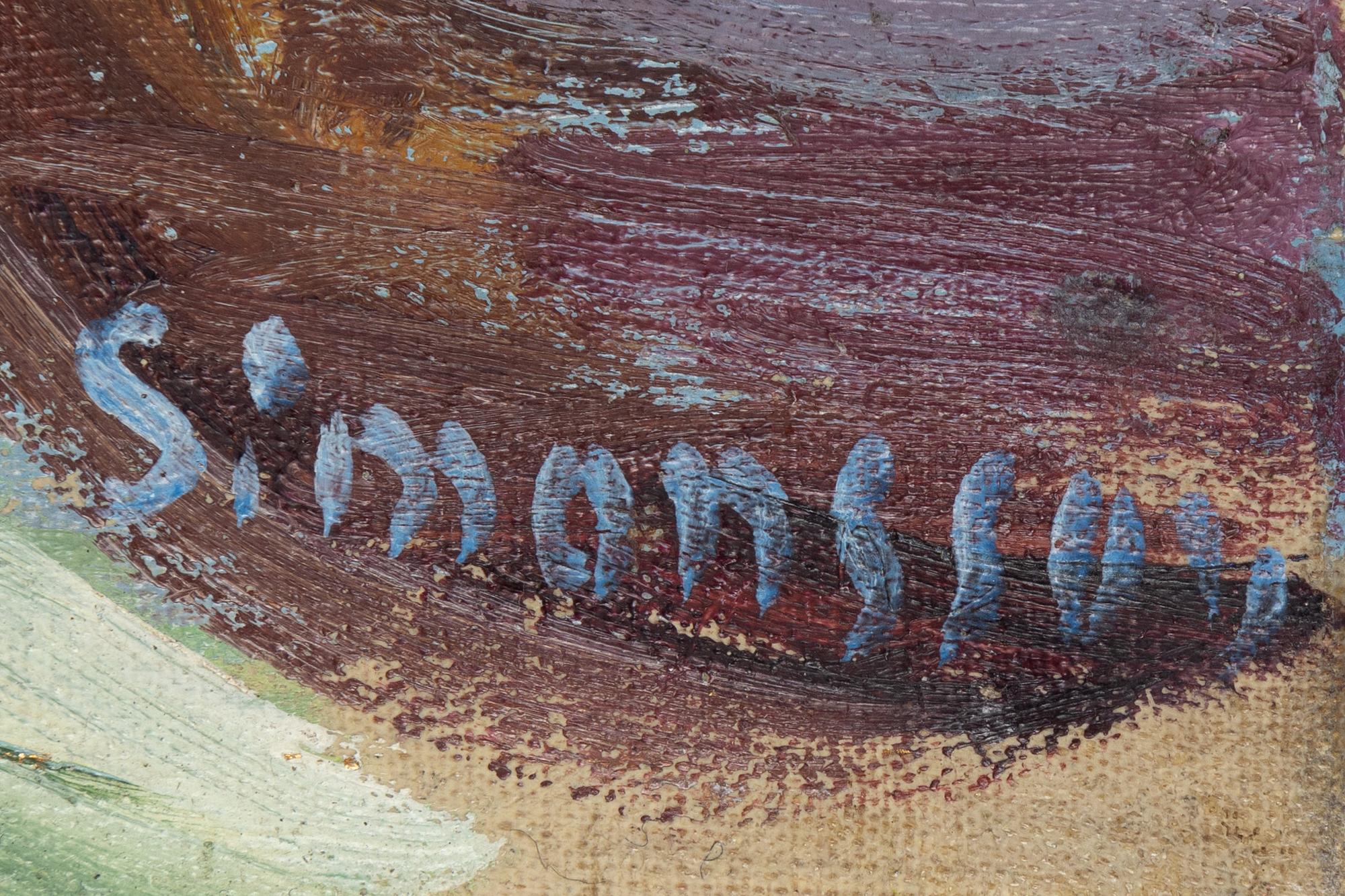 Birger Simonsson, oil on canvas, signed.
