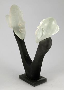 SKULPTUR, glas, trol Murano. Osign. 1900-tal.