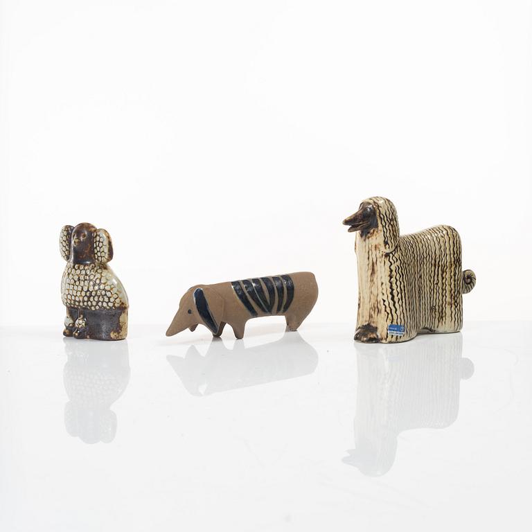 Lisa Larson, figuriner, 3 st, Gustavsberg.