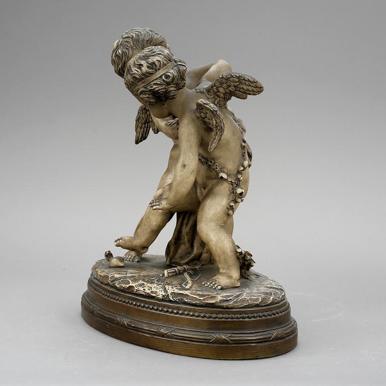 MAURICE ETIENNE FALCONET, Efter. Skulptur, signatur i godset.