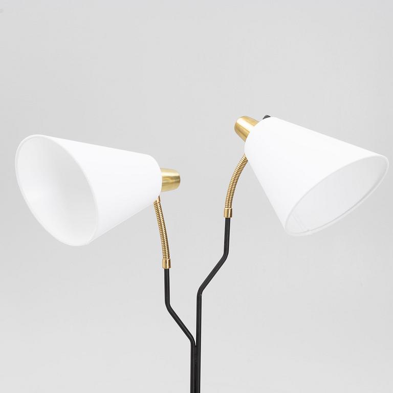 Floor lamp, "Swedish Modern", Eskilstuna Elektrofabriks AB, mid-20th century.