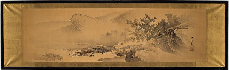 A Japanese painting by an unidetified artist, early 20th Century.