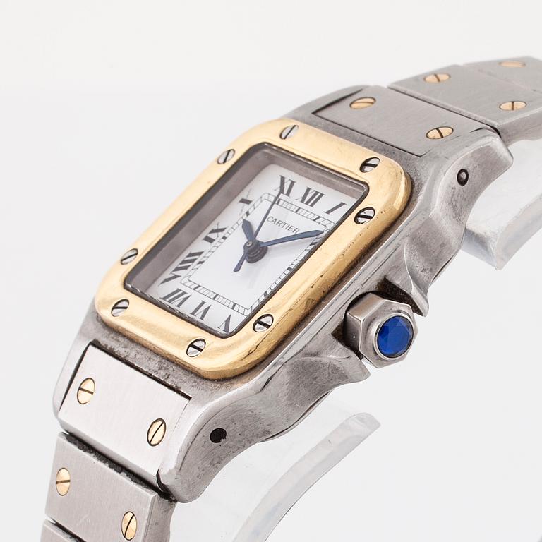 CARTIER, Santos, armbandsur, 24x24 mm.