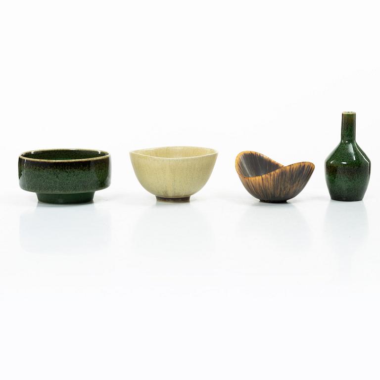 Swedish ceramics, four pieces, Rörstrand and Gustavsberg.