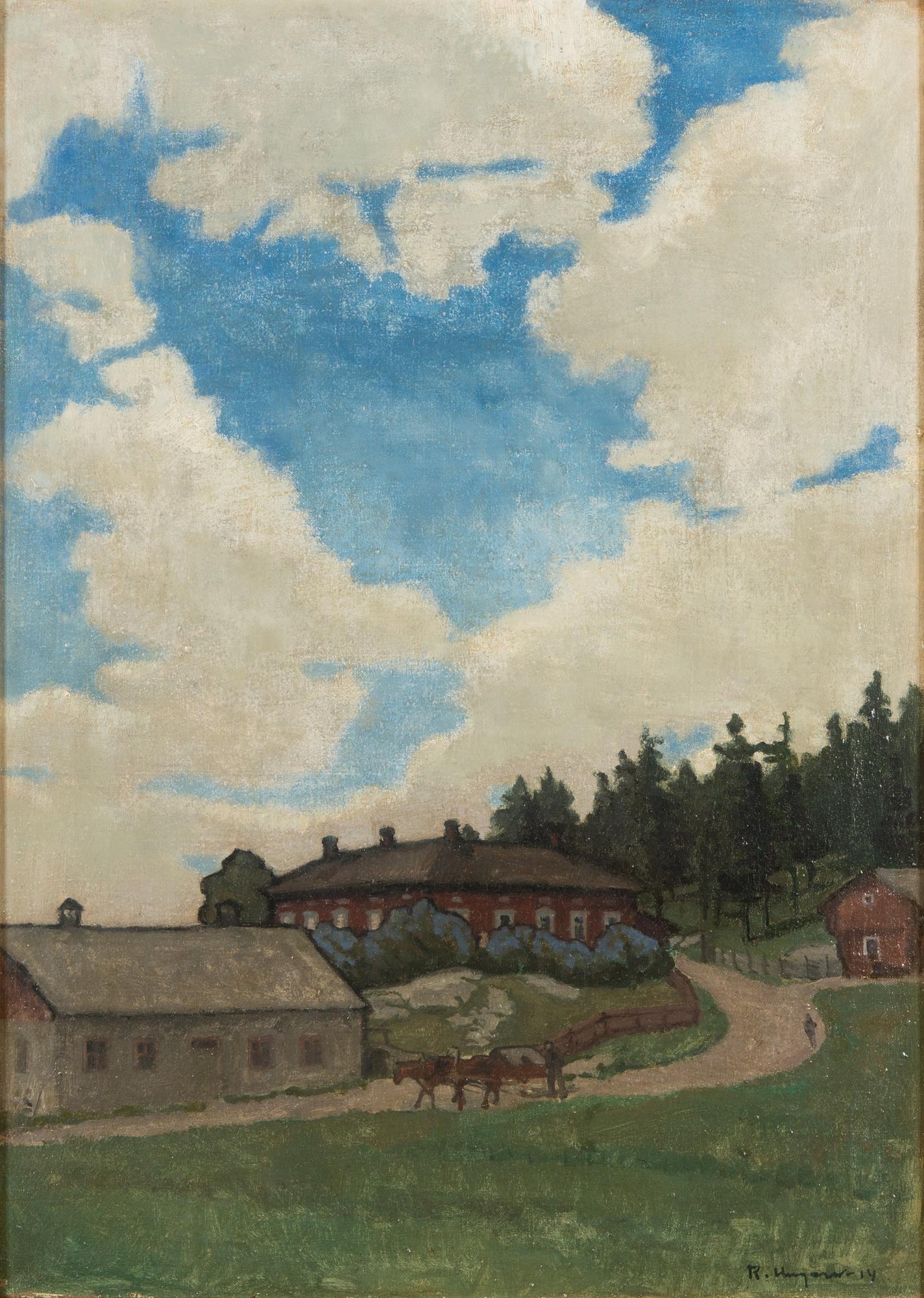 Ragnar Ungern, oil on canvas, signed and dated -14.