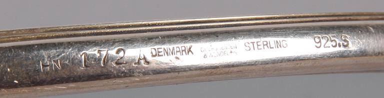 TOILETTEUPPSÄTTNING, 3 delar, sterlingsilver, Georg Jensen, Danmark.