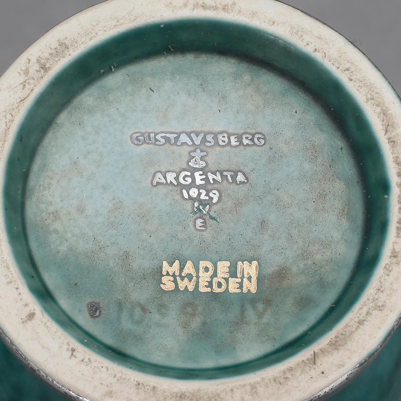 VAS, stengods, Argenta, Wilhelm Kåge, Gustavsberg.