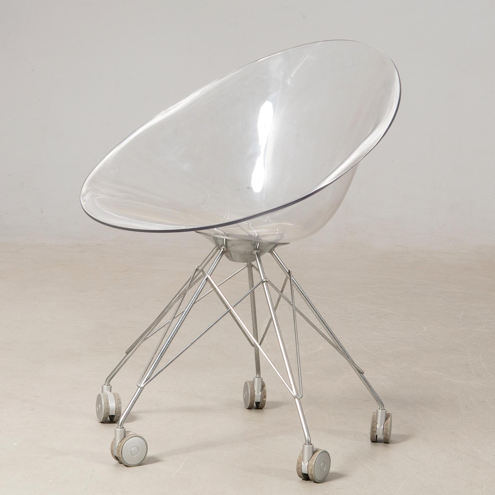 Philippe Starck, kontorsstol, "Eros", Kartell, Italien, 1900-talets senare hälft.