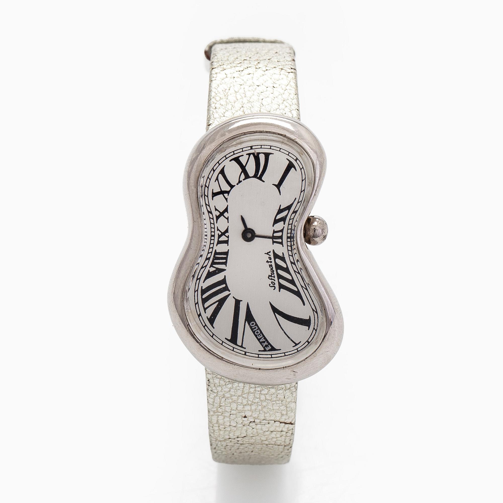 Exaequo, Soft watch, 40 x 25 mm, armbandsur, vitmetall, quartz.