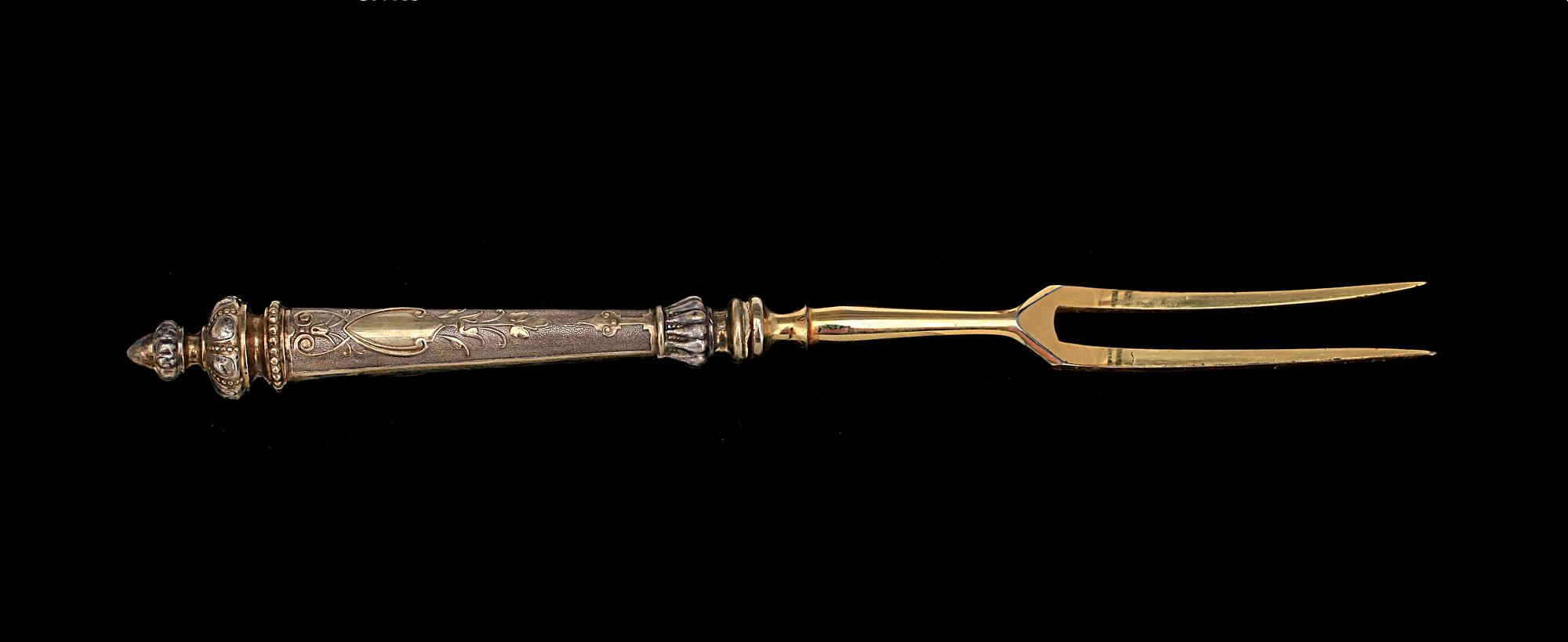 GAFFLAR, 12 st, silver, troligen 1800-tal.