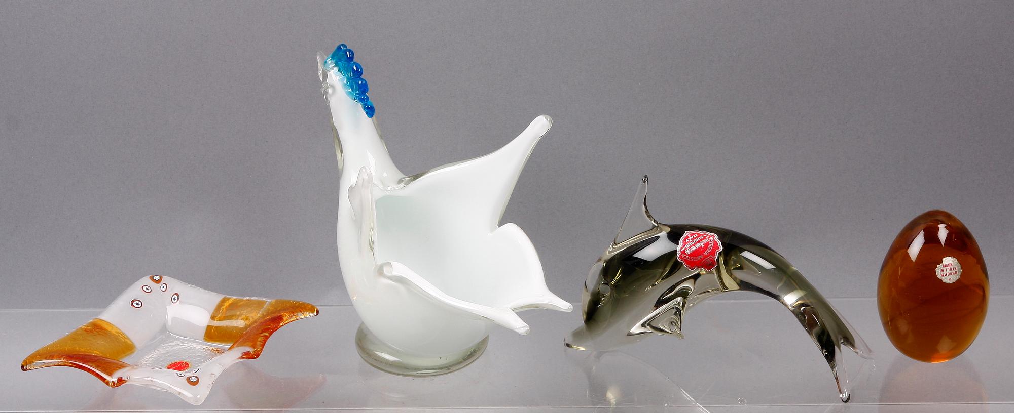 PARTI GLAS, 4 delar, Murano, Italien.