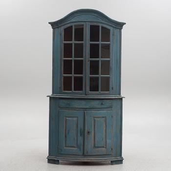 A Rococo corner cabinet, Sweden, second half of the 18th century.