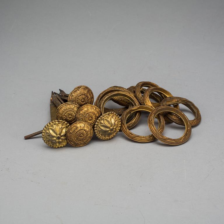 PARTI GARDINTILLBEHÖR, 6+10 delar.