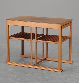 A Carl Malmsten set of 3 nesting tables "Släden" (The Sledge).