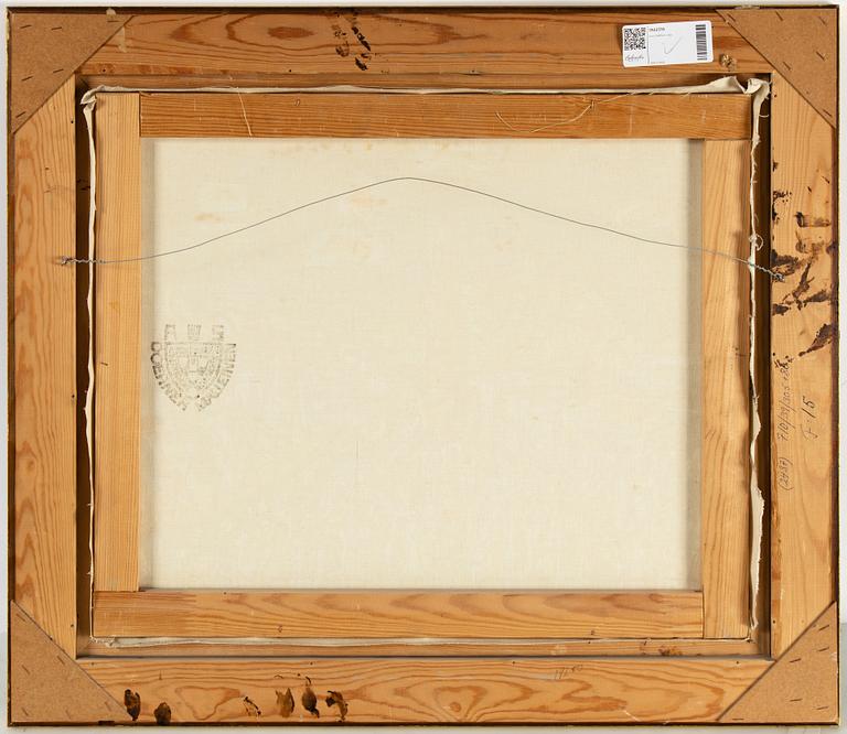 Uno Vallman, oil on canvas, signed and dated 1974.