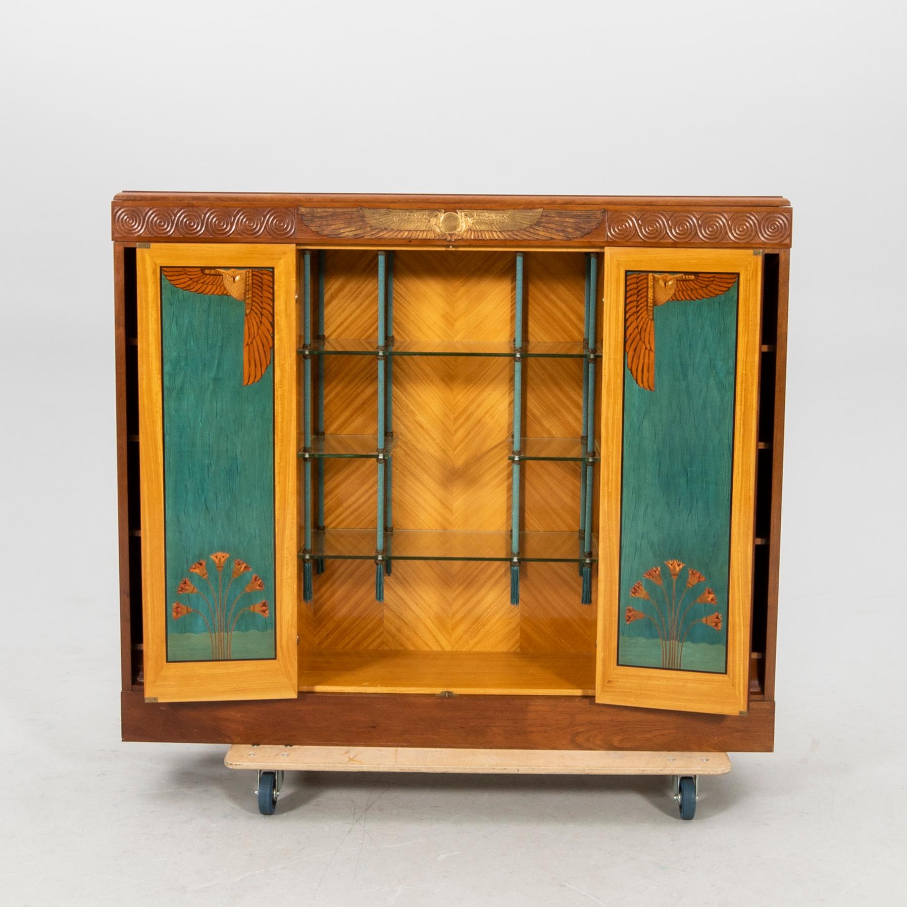 Cabinet with bar section circa 1900.