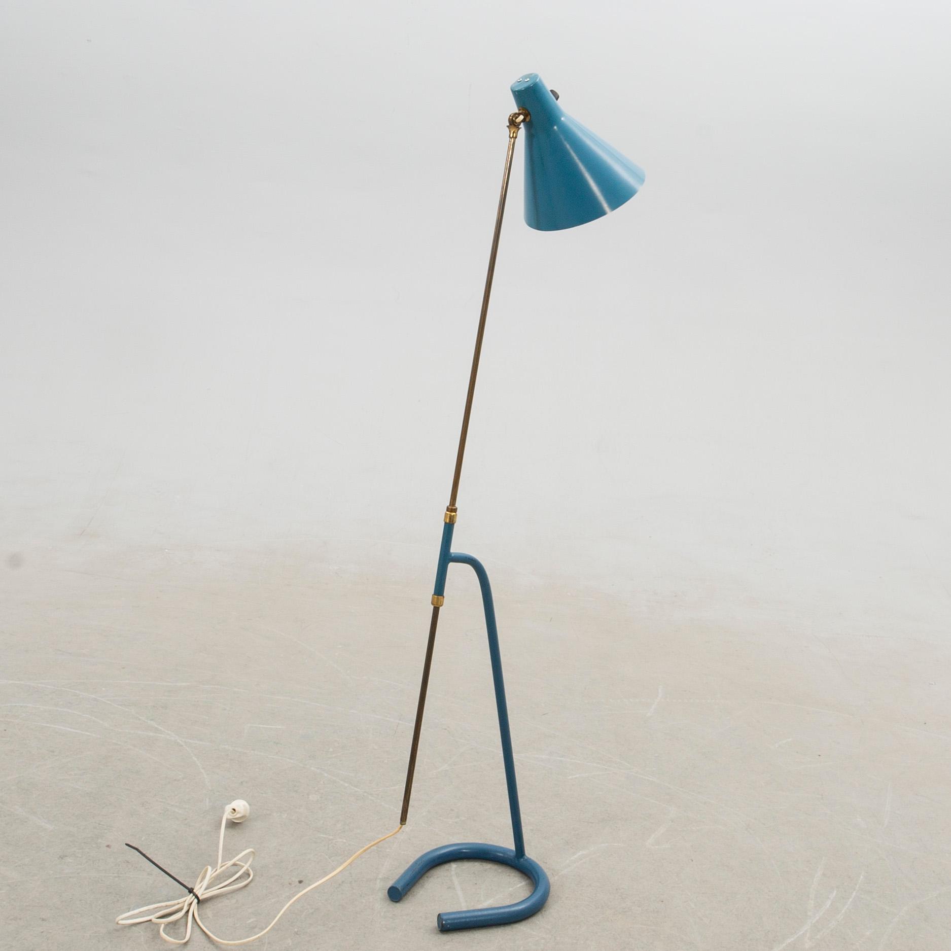 Malmö Armaturfabrik, likely, floor lamp, Swedish Modern, mid-20th century, Sweden.