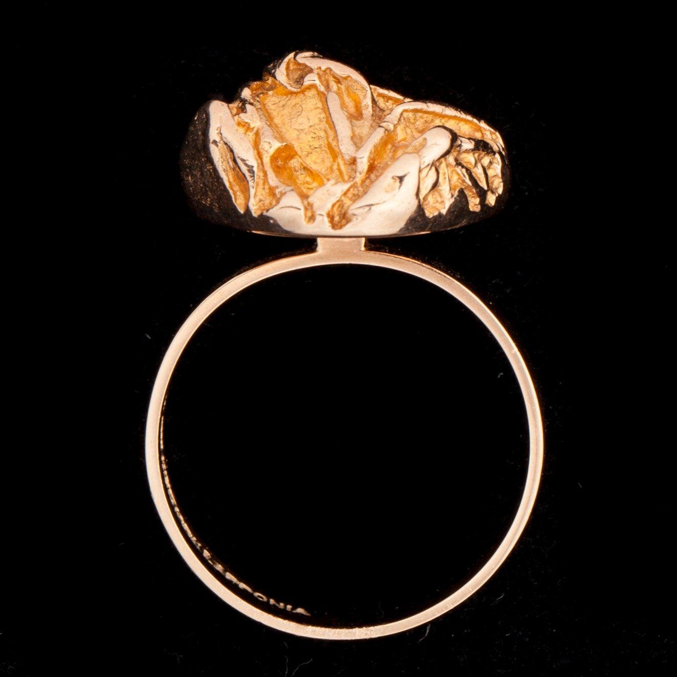Björn Weckström, RING "Gulros" 14K guld, Lapponia 1972.
