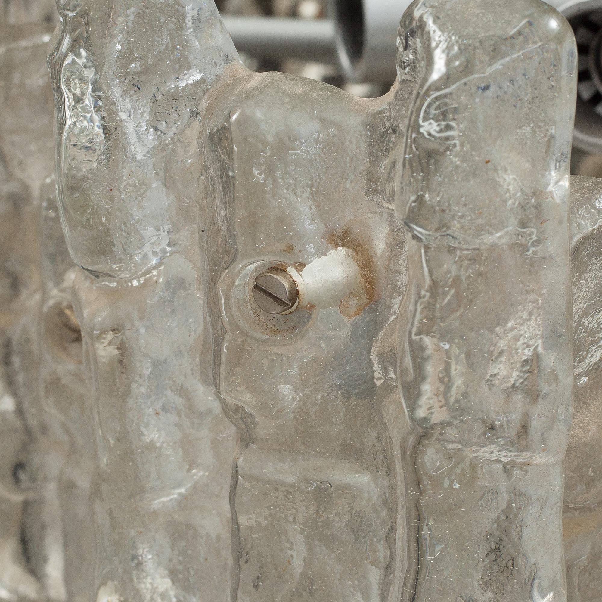 A JT Kalmar 'Ice block chandelier', Vienna, Austria, 1950-70's. - Bukowskis