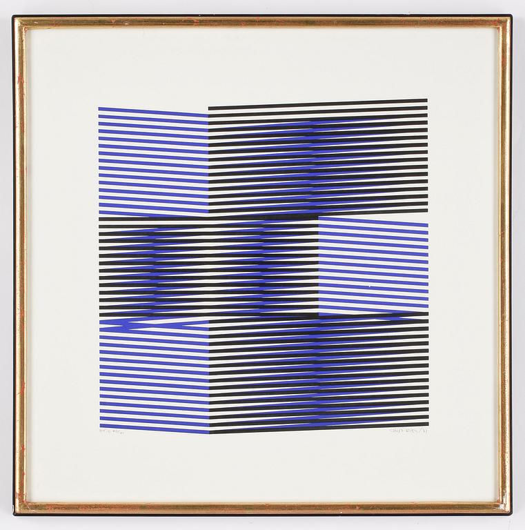 CARLOS CRUZ-DIEZ, färgserigrafi, signerad och numrerad EK/D, 40/101, daterad -71.