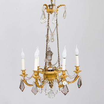 A Louis XVI style chandelier, France, late 19th century.