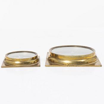 Compasses, 2 pcs, by Frans J Berg Stockholm, 18th/19th century.