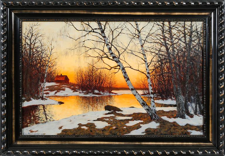 EDVARD ROSENBERG, olja på duk, signerad och daterad 1927.