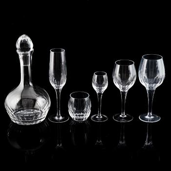 SIGVARD BERNADOTTE, glasservis, 89 delar.  "Marianne Millenium", Sigvard Bernadotte, 2000.