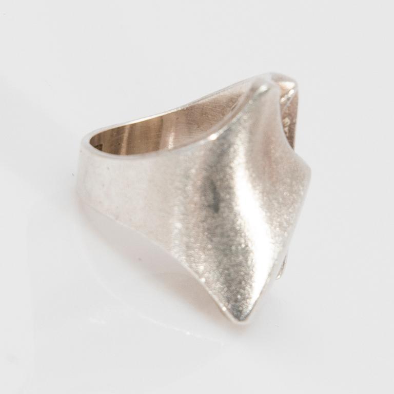 Björn Weckström, ring, "Labyrinth", silver, Lapponia.