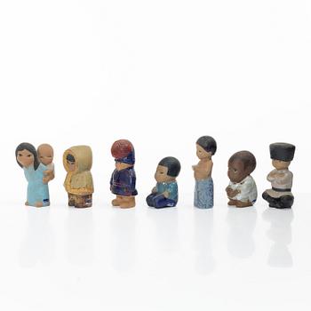 Lisa Larson, Seven figurines, Gustavsberg.