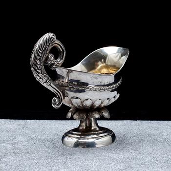 GRÄDDSNÄCKA, silver, Fromholt Strandberg Uleåborg, 1853. Paino 170,7 g.