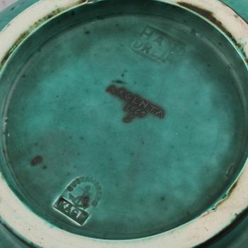 SKÅL, stengods, "Argenta", Wilhelm Kåge, Gustavsberg, omkring 1900-talets mitt.