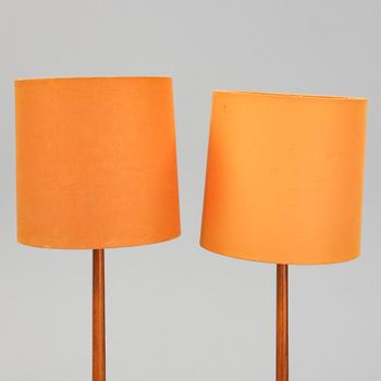 A pair of late 20th Century floor lights.