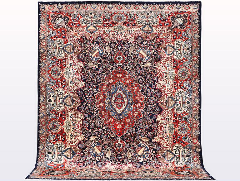 A carpet, Kashmar, ca 378 x 300 cm.
