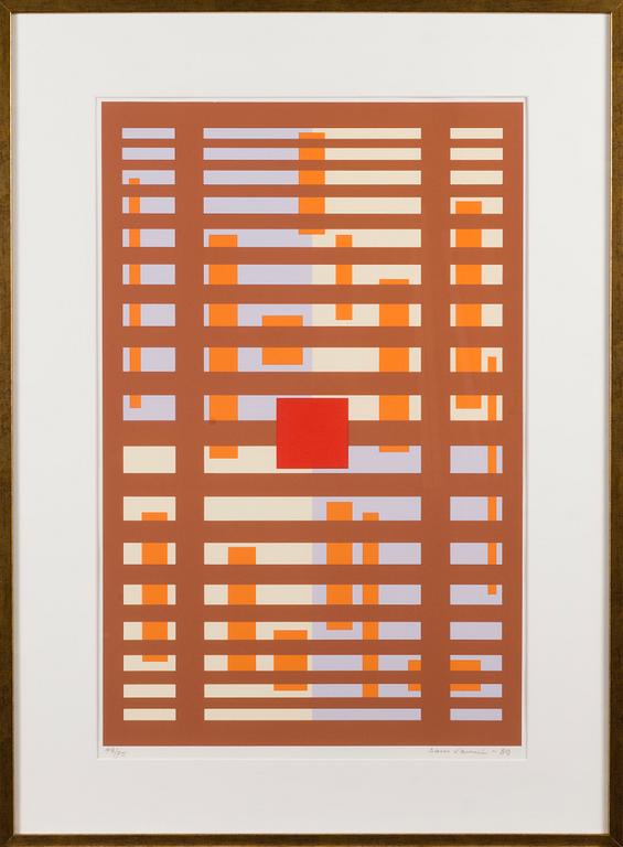 SAM VANNI, serigraph, signed and dated -89, 48/75, numbered 48/75.