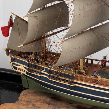 Model ship "HMS BOUNTY", 20th century.