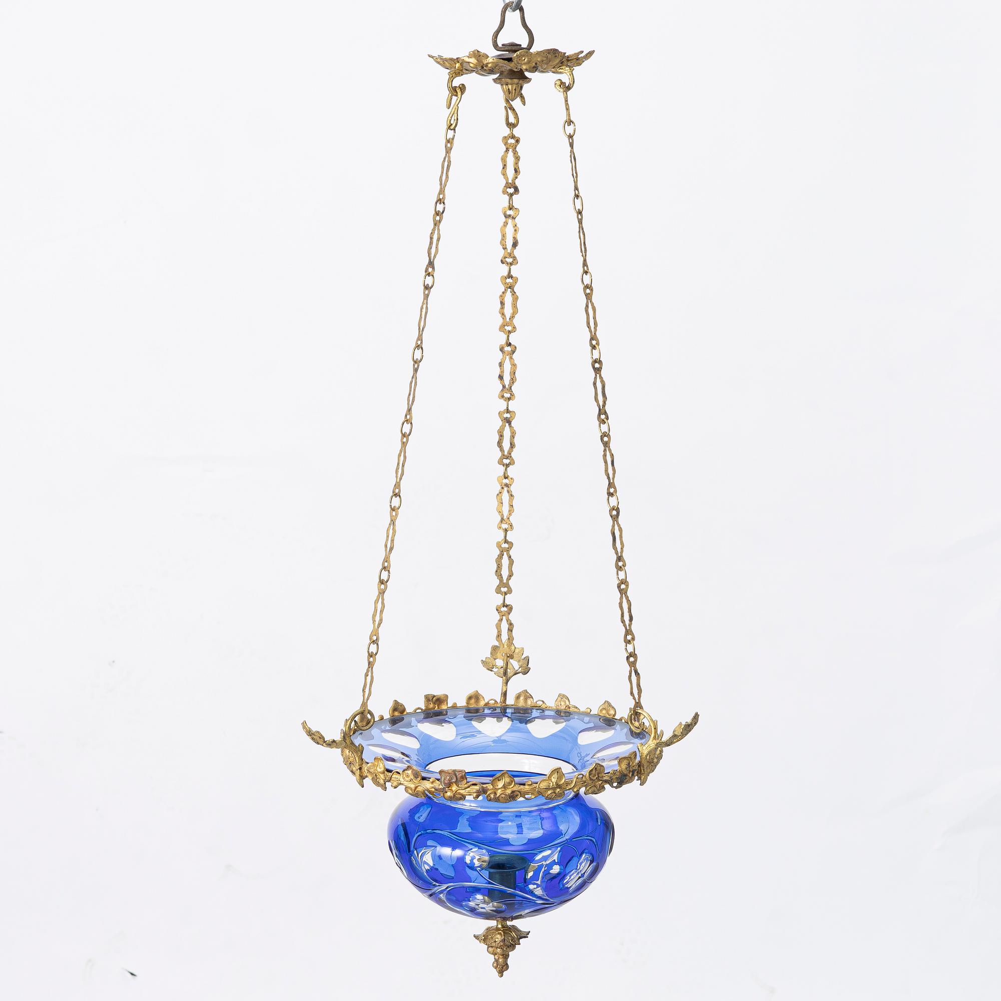 A late Empire ceiling lamp, mid-19th Century.
